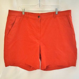 Lauren Ralph Lauren High Waisted 90's Style Shorts Red-Orange Size 20W